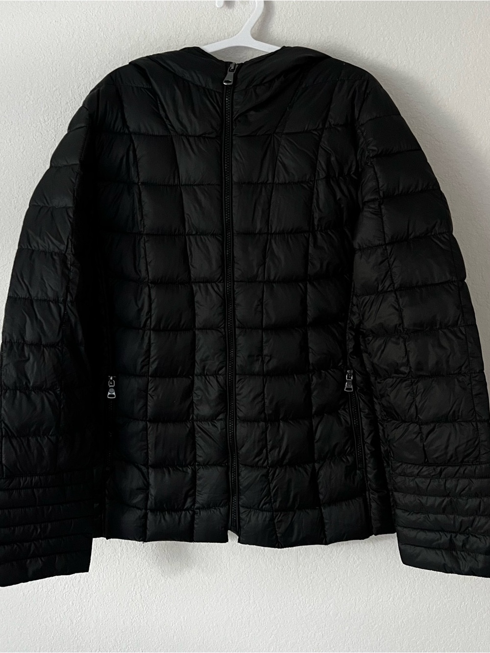 Vince Camuto Black Hooded Puffer Down Jacket Sz XL